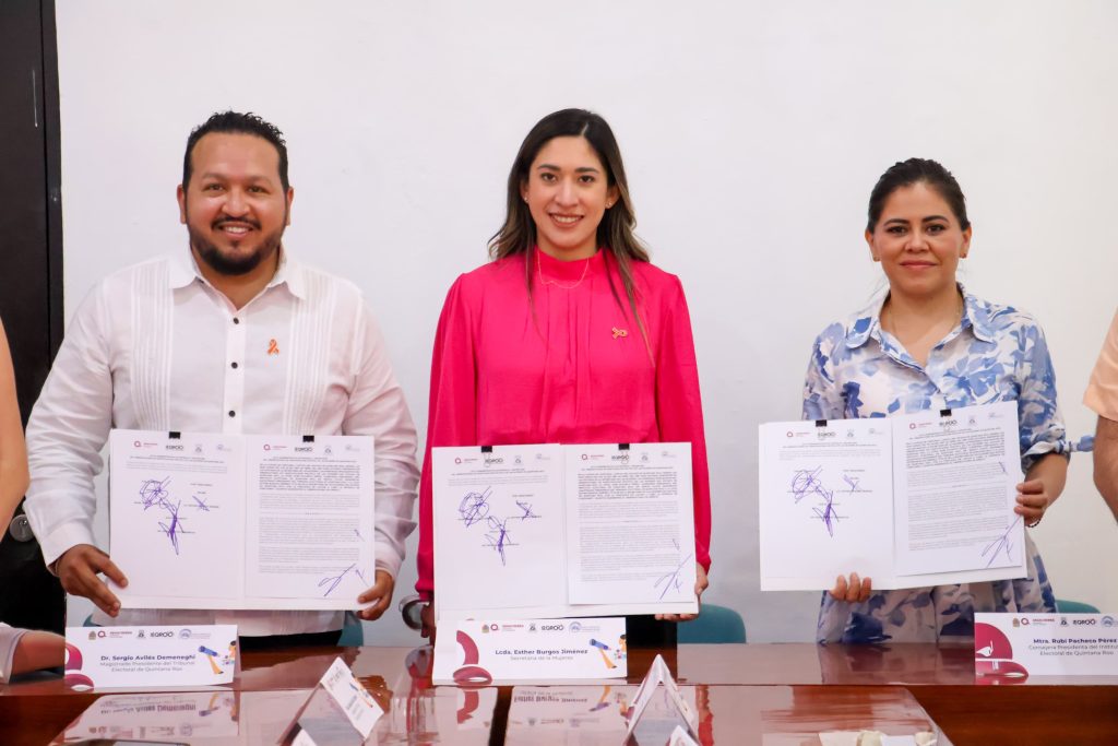 SEMUJERES recibe del IEQROO la operatividad del Observatorio de Participación Política de las Mujeres en Quintana Roo