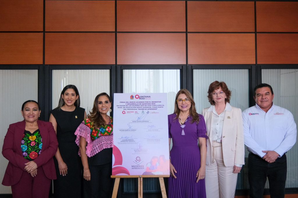 Con justicia e inclusión, Mara Lezama firma histórico acuerdo con CENEVAL para que mujeres de Quintana Roo concluyan el bachillerato
