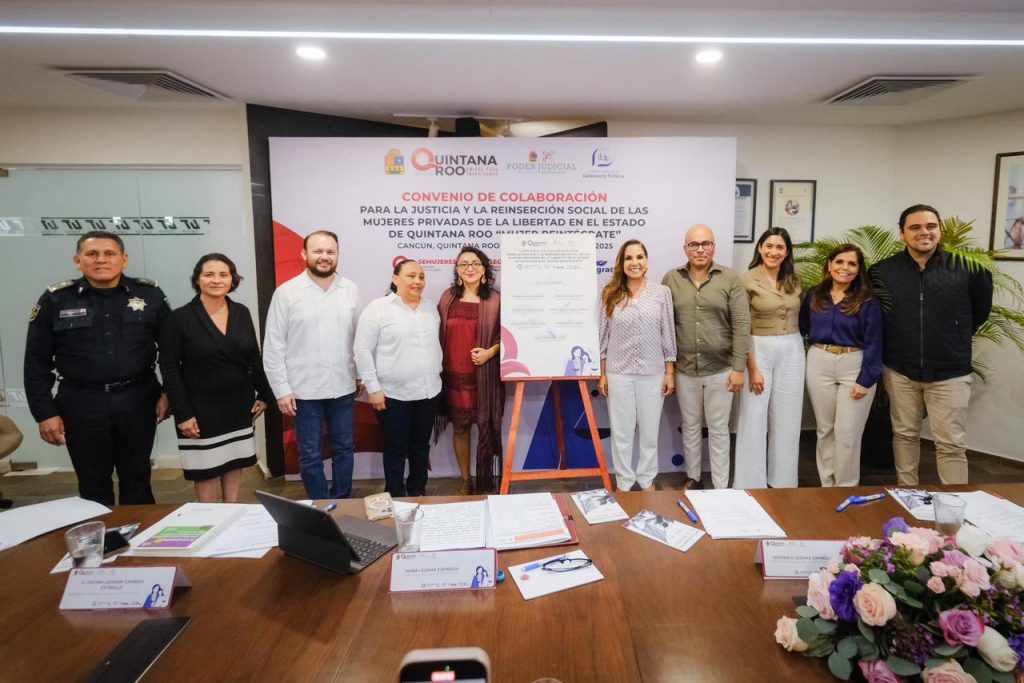 Firma Mara Lezama convenio para fortalecer la justicia y la reinserción social de mujeres privadas de la libertad